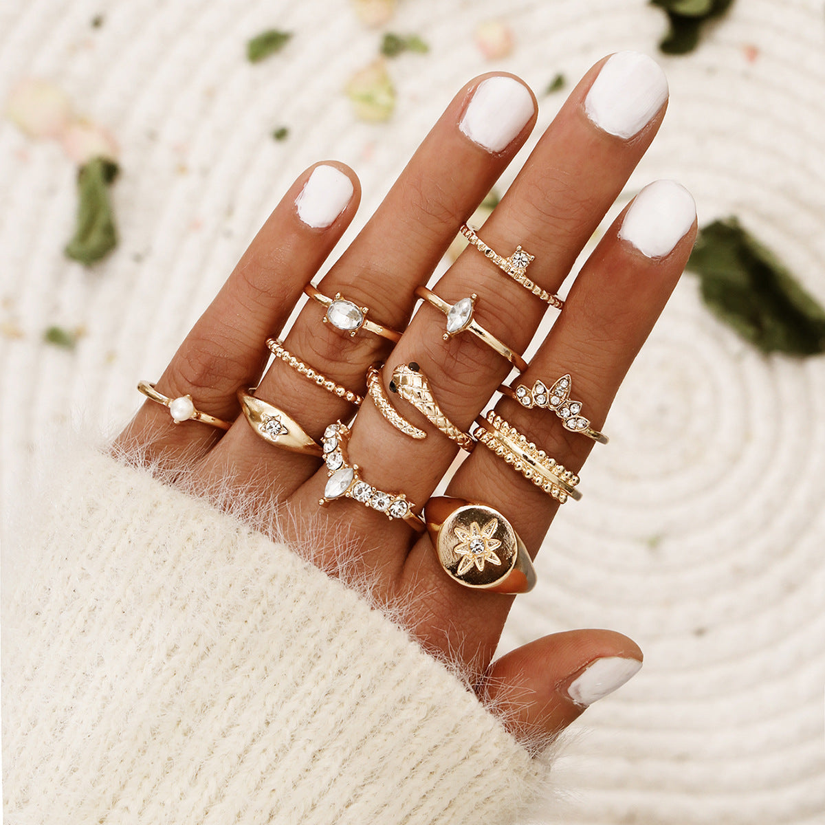 Bohemian Snake-shaped Ring