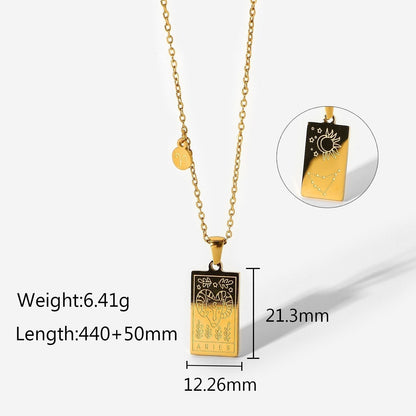 Aries Zodiac Pendant Necklace