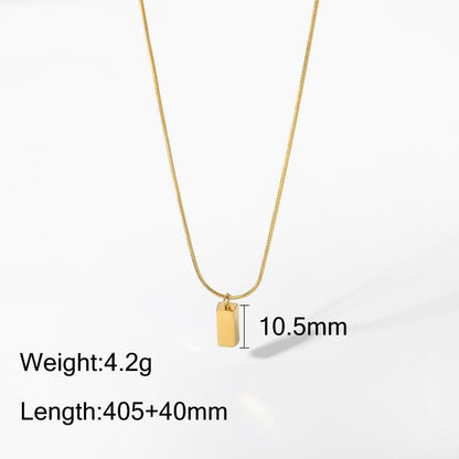 Ventum Cubic Brick Pendant Necklace
