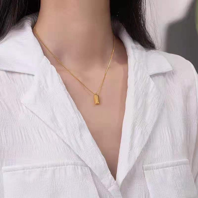 Ventum Cubic Brick Pendant Necklace