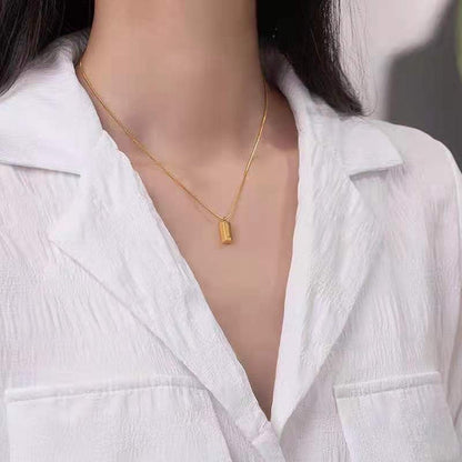 Ventum Cubic Brick Pendant Necklace