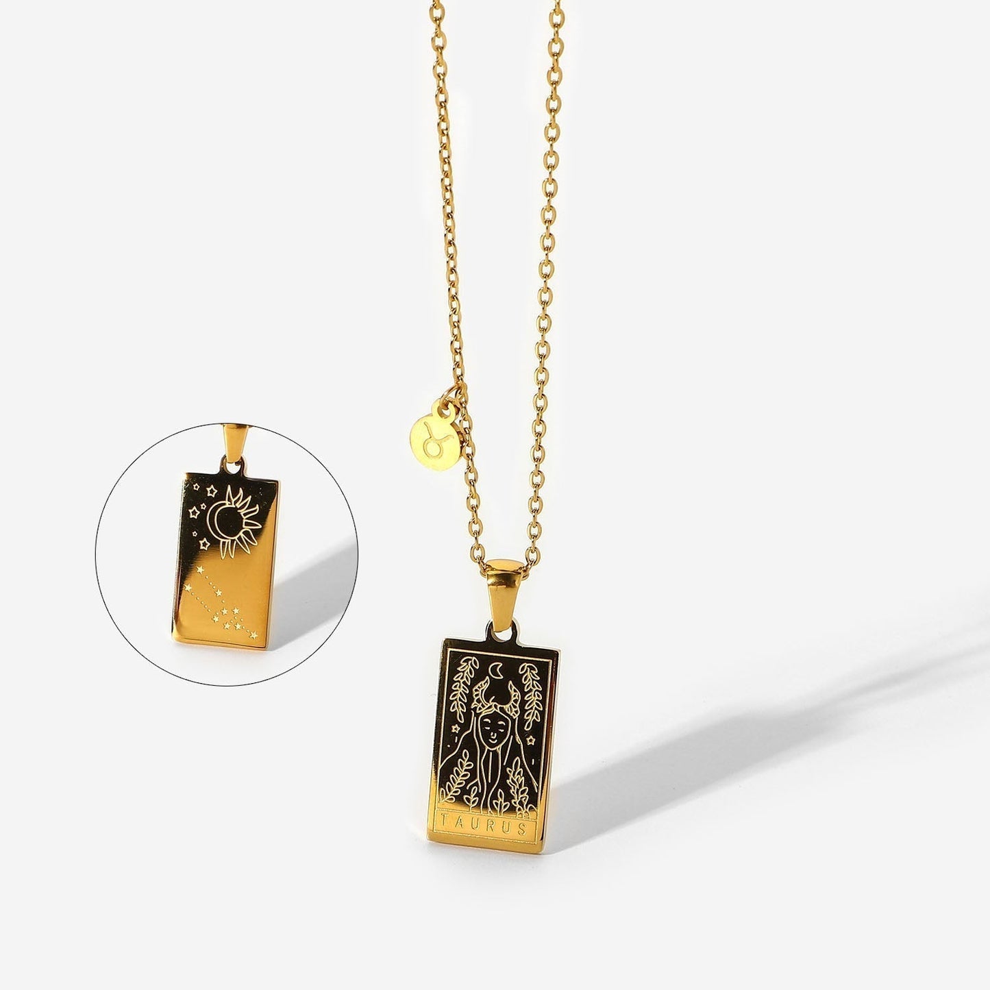 Taurus Zodiac Pendant Necklace
