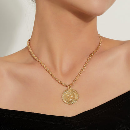 Queen Image Metal Necklace
