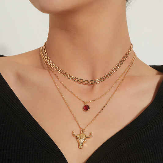 Bull Head Necklace