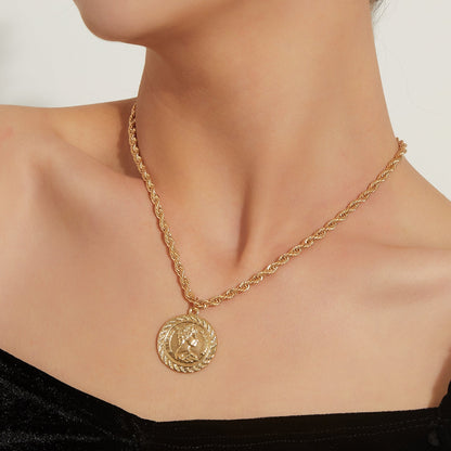 Queen Image Metal Necklace