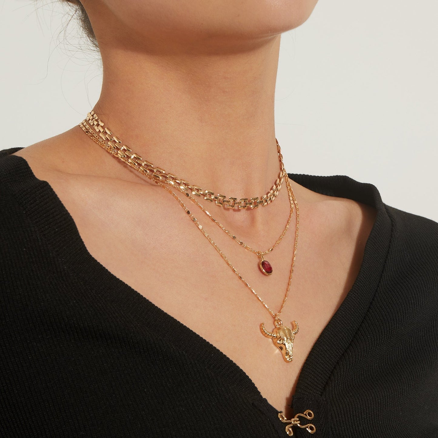 Bull Head Necklace