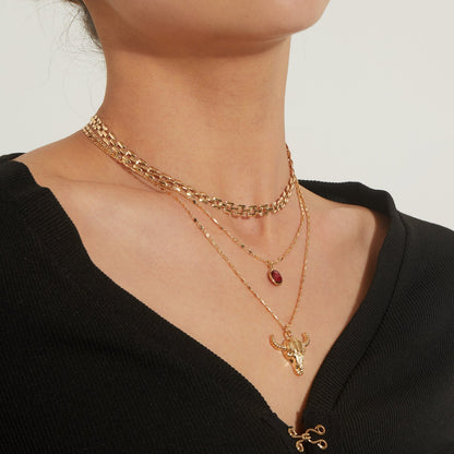 Bull Head Necklace