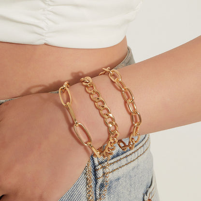 Bamboo Thick Chain Bracelet