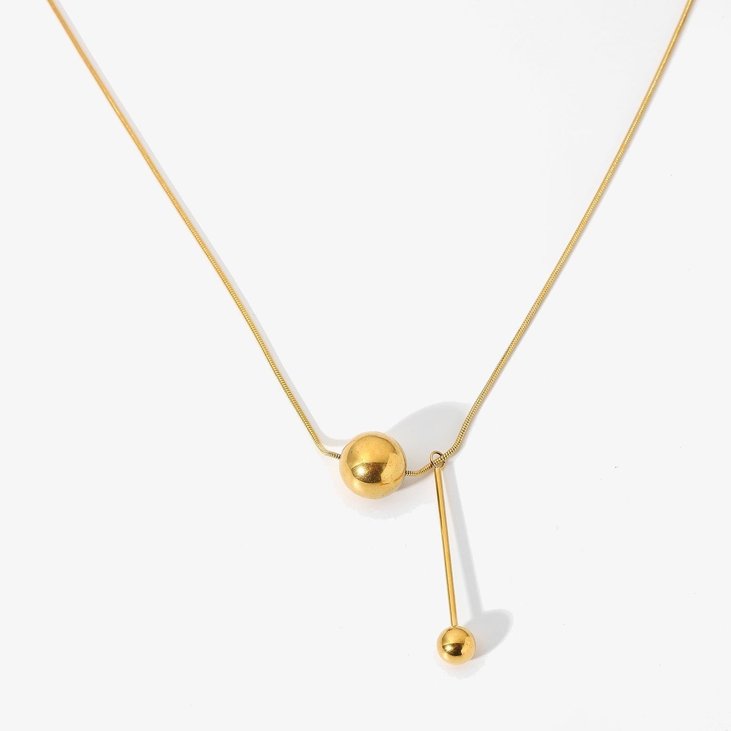 Rosher Ball Pendant Necklace